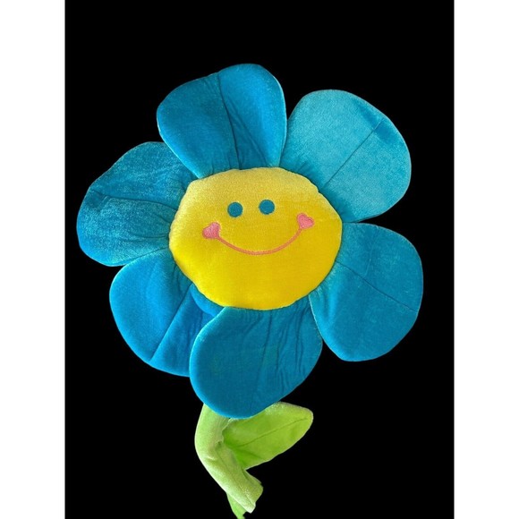 Plush Daisy Sun Flower with Bendable Stems Smile Face Stuffed Toy Home Decor US - Picture 3 of 8